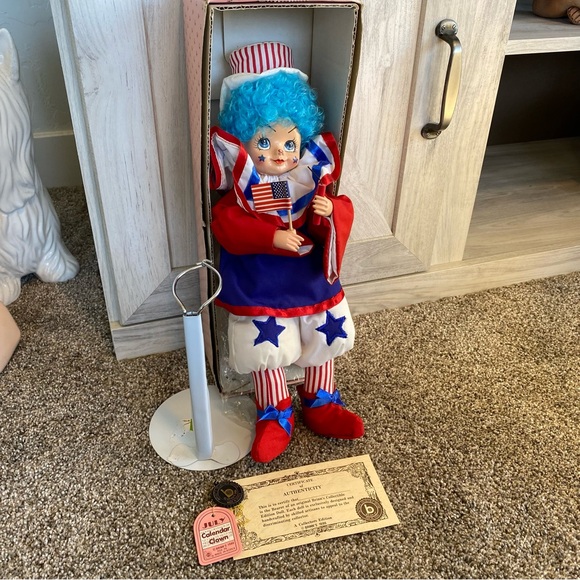 BRINN 'S 1986 Calendar Clown July 4th Uncle Sam Birthday Patriotic - Picture 4 of 9